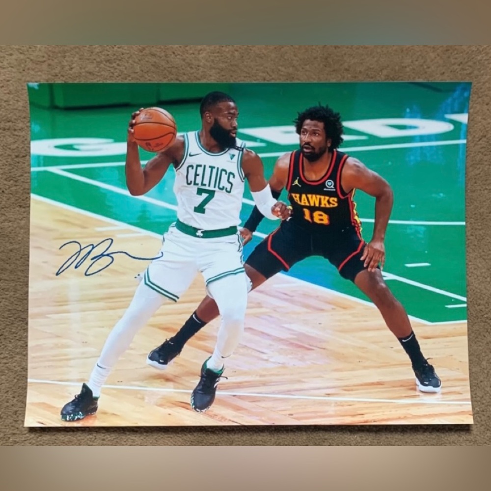 Jaylen Brown Autographed Photo Boston Celtics 8.5x11